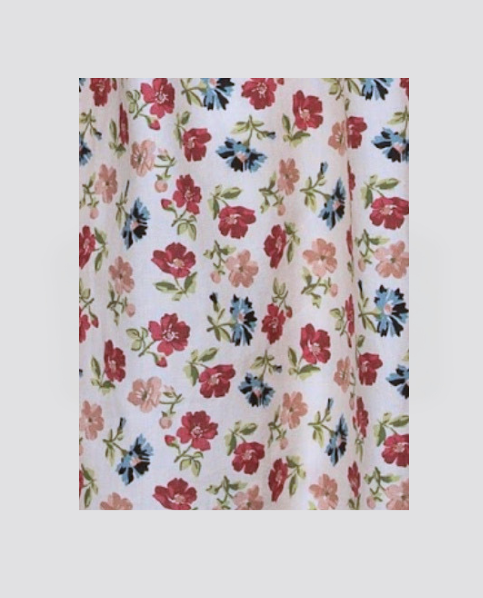 Organic Cotton Dress Making Fabric - Sundae Floral