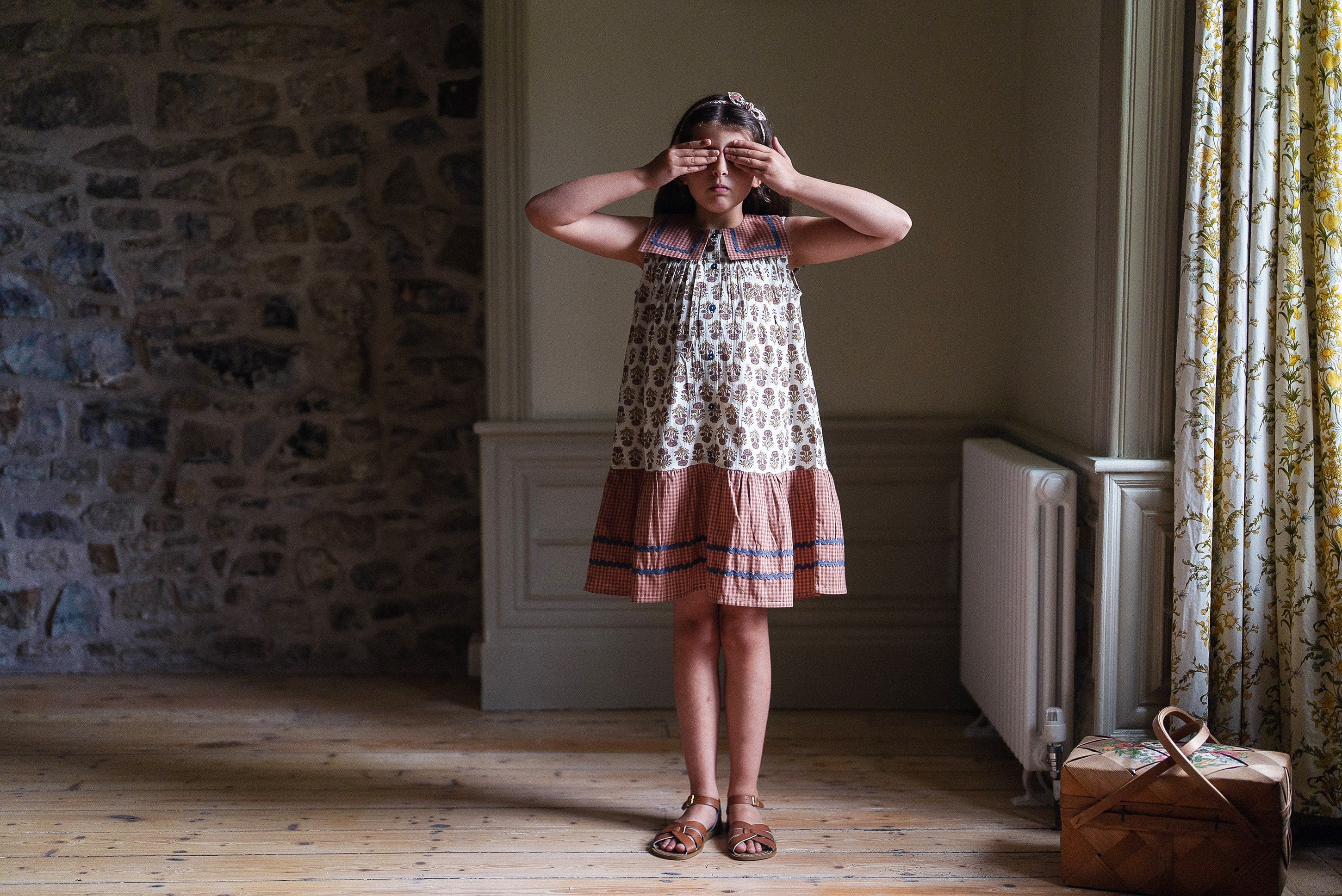Nola Dress Jaipur Floral in Tea Rose - Last Few