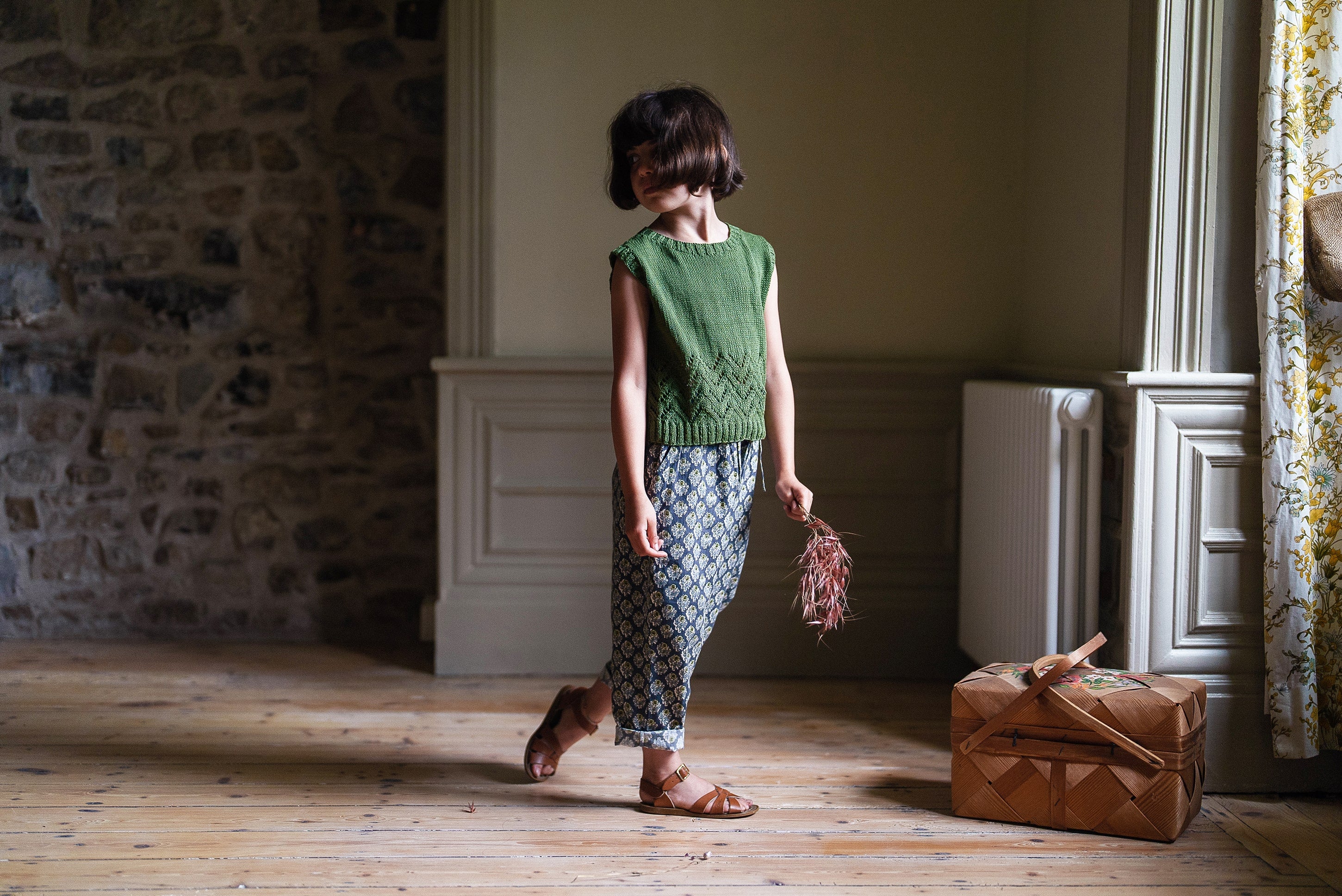 Charlotte Trousers Thistle Floral (Seconds)