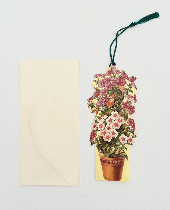 Flower pot bookmark card
