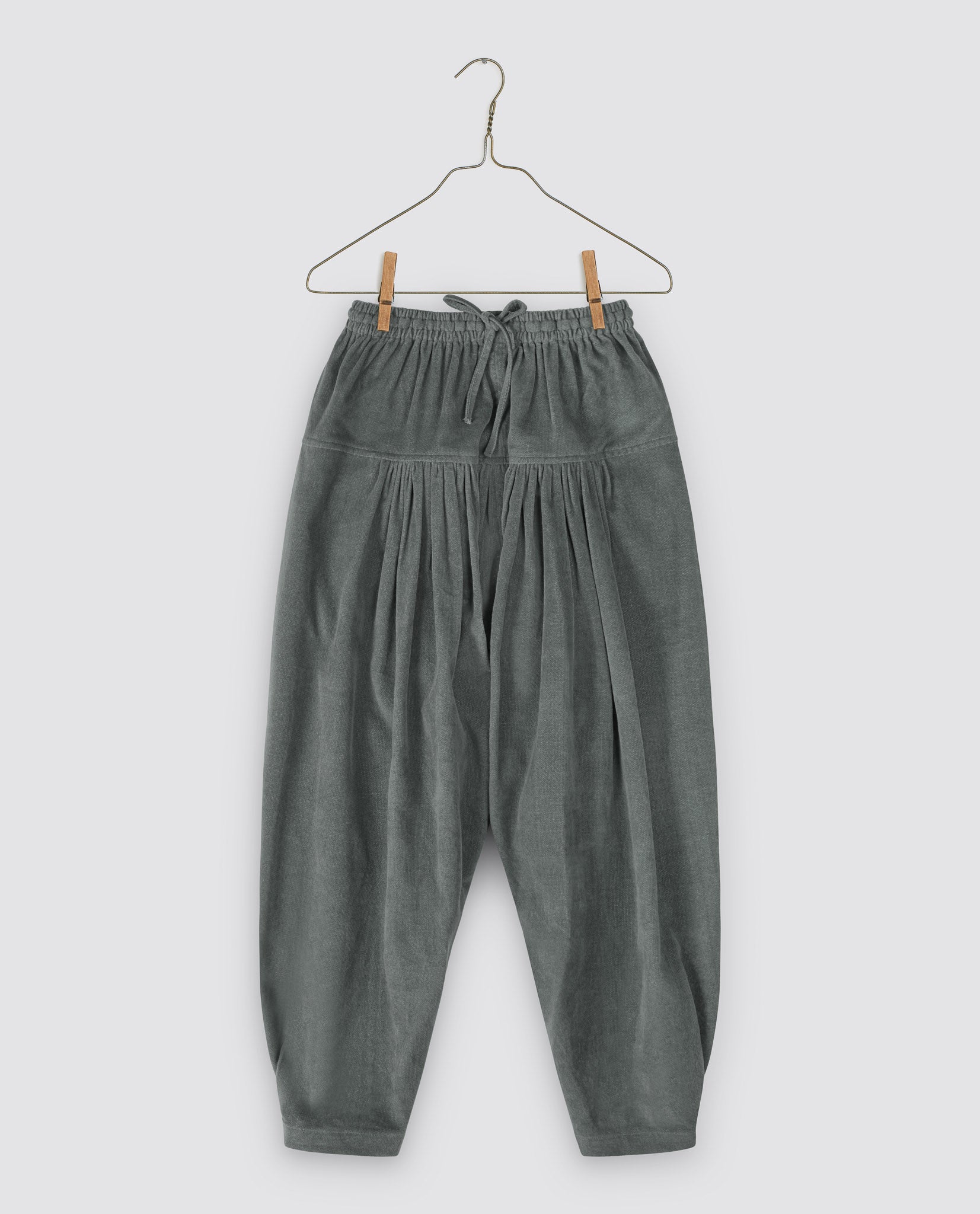 Layla Trousers - Teal Blue Velvet (Seconds)