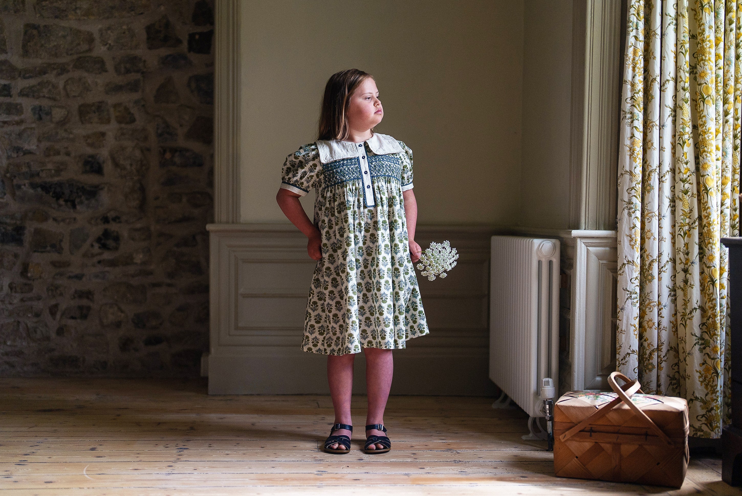 Violet Dress Jaipur Floral in Fern (Seconds)