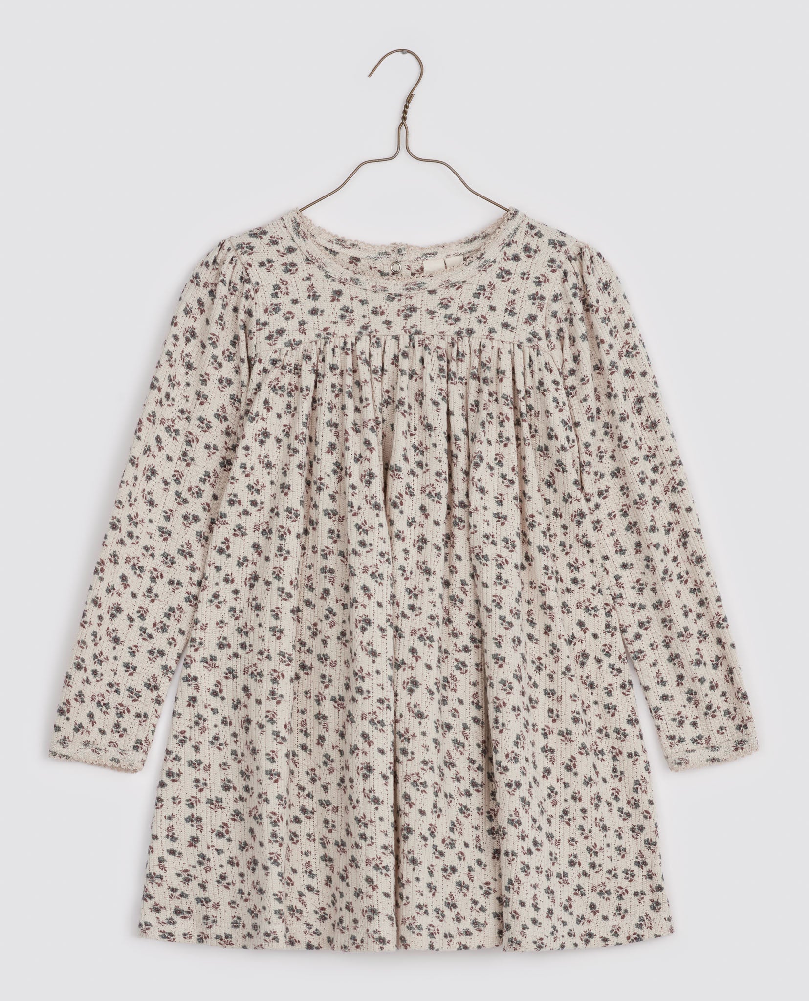 Organic Pointelle Jersey Maddie Dress - field floral (Seconds)