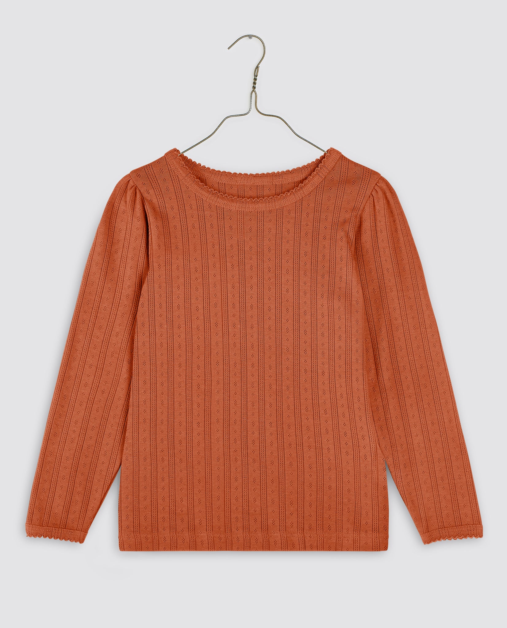 Pointelle T-shirt - Pecan (Seconds)
