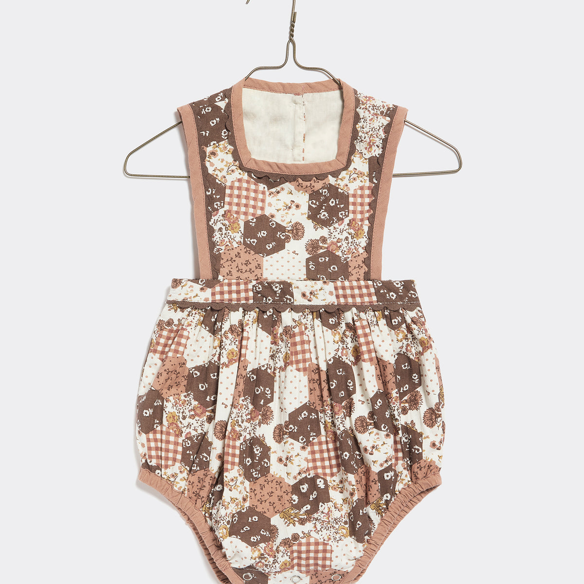 ロンパース・カバーオール LCC Bridget Romper Patchwork 18-24m Bridget Romper Patchwork Print– Little Cotton Clothes