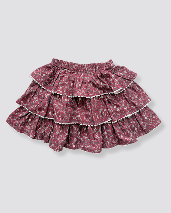 Rita Ra-ra Skirt - Clove Floral