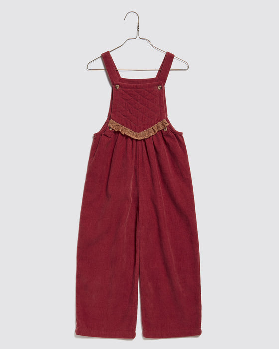 Veronica Dungarees - Apple Butter Velvet