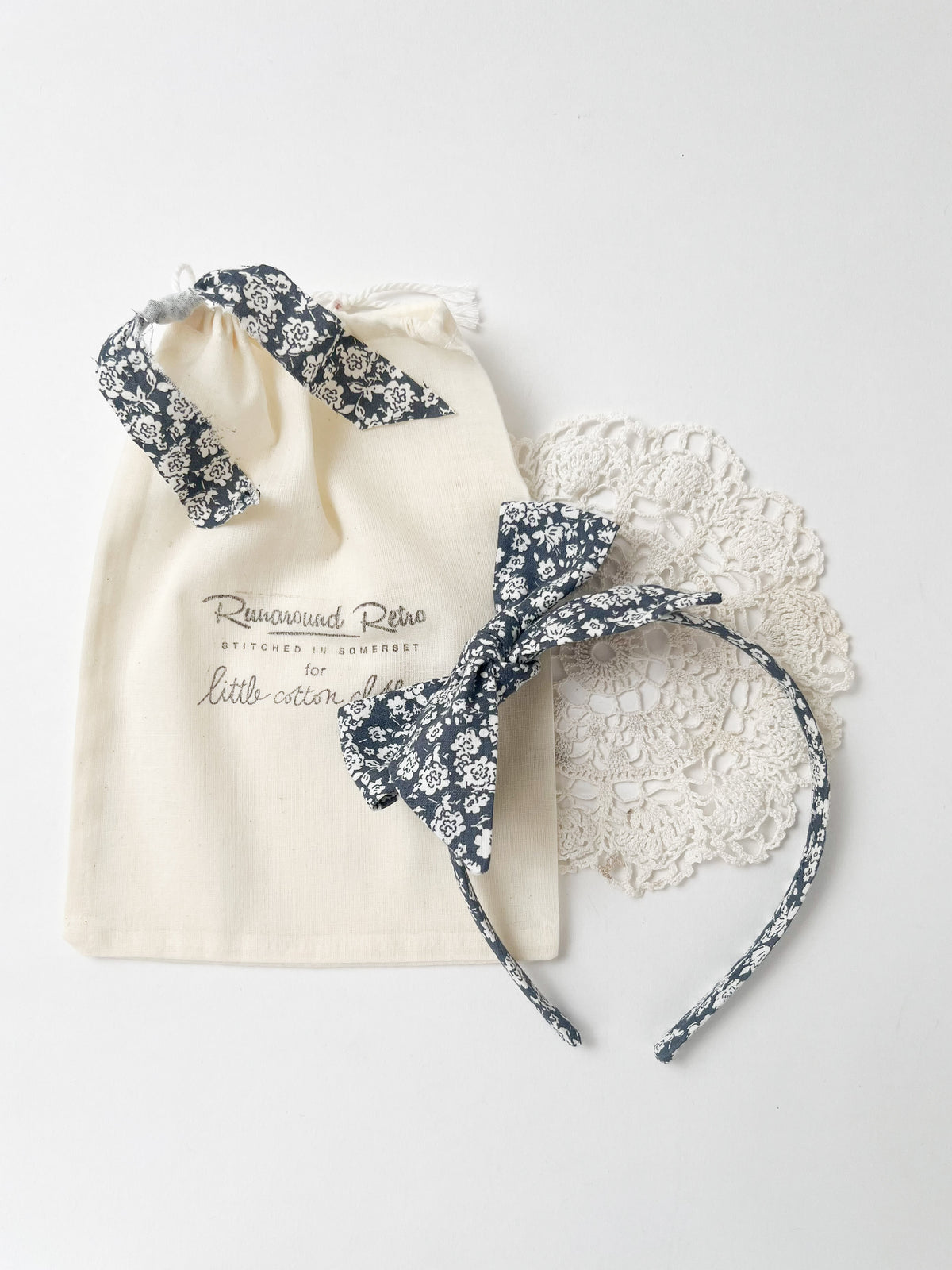 Runaround Retro Alice Band  - Barley Floral