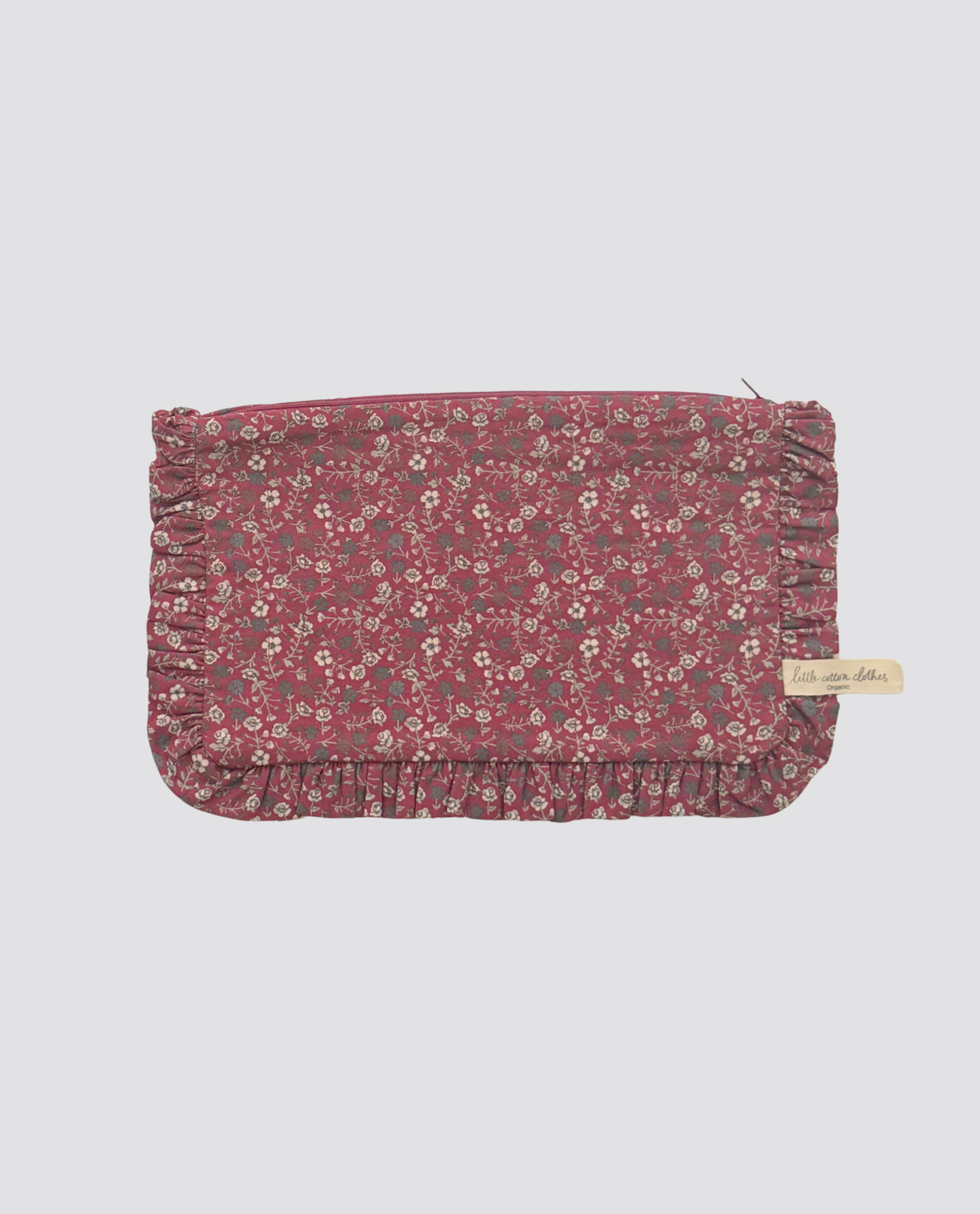 Frilly zip up Bag - Clove Floral aw26