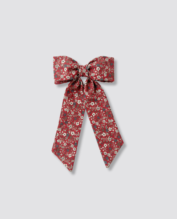 Runaround Retro Party Bow Clip - Clove Floral