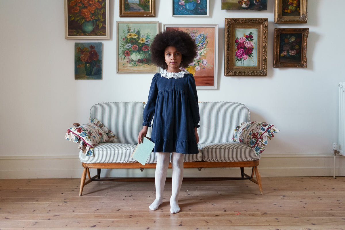 Mila Dress - Midnight Velvet