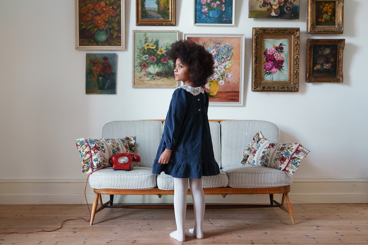 Mila Dress - Midnight Velvet