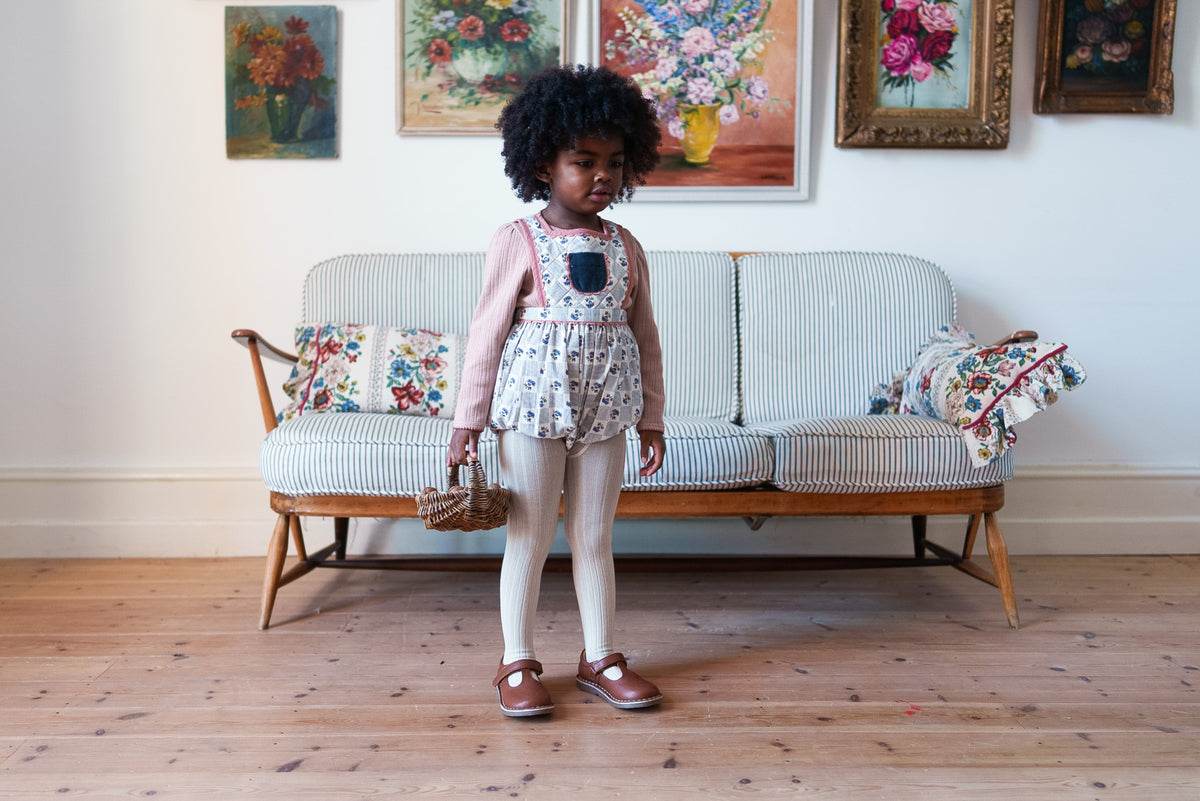Quilted Bridget Romper - Papier Floral