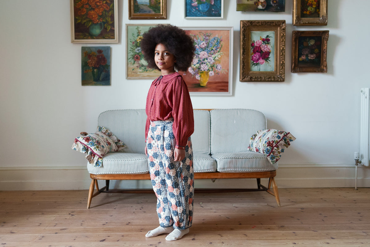 Quilted Trousers - Patchwork Floral