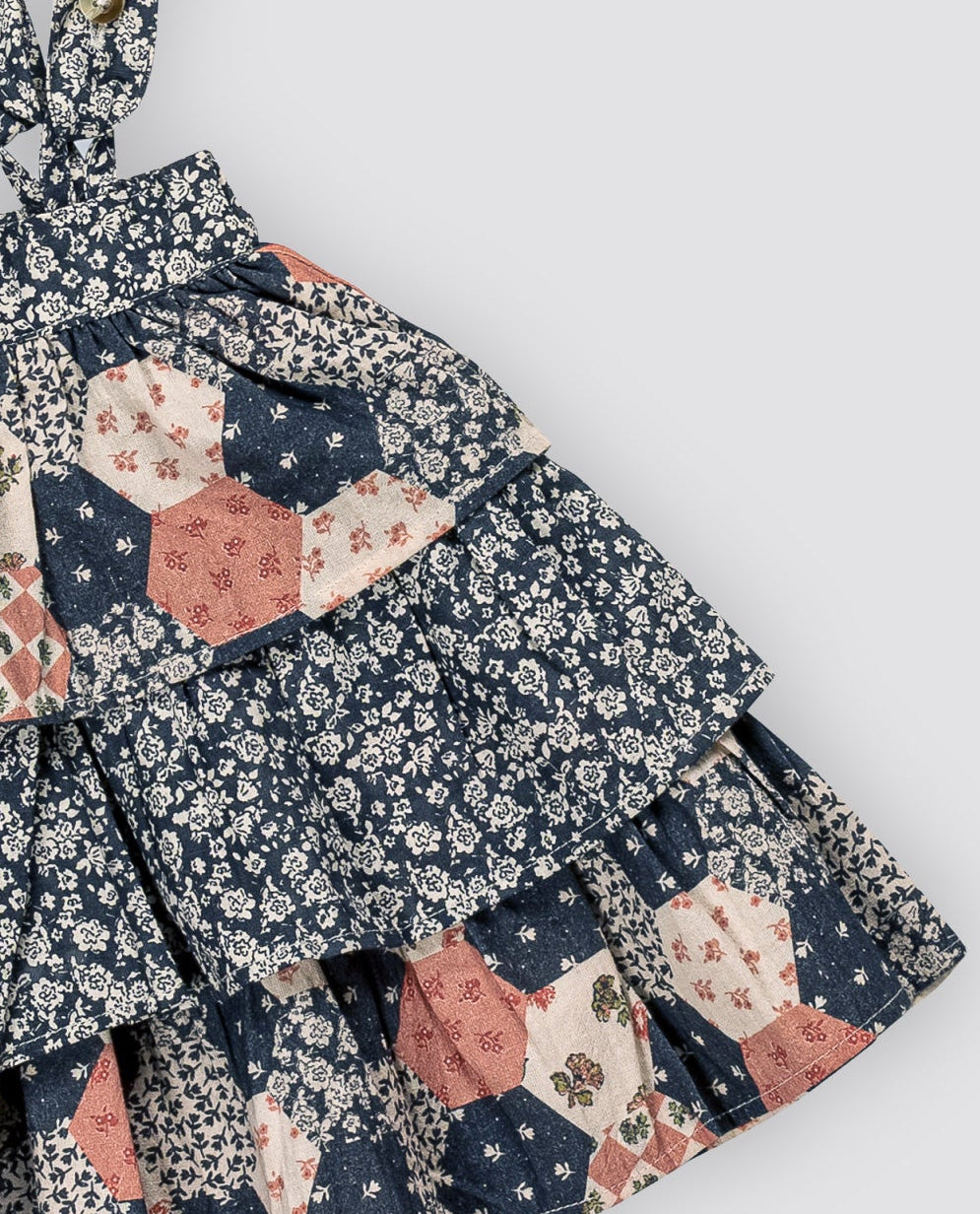 Aria Rara Skirt - Patchwork Floral