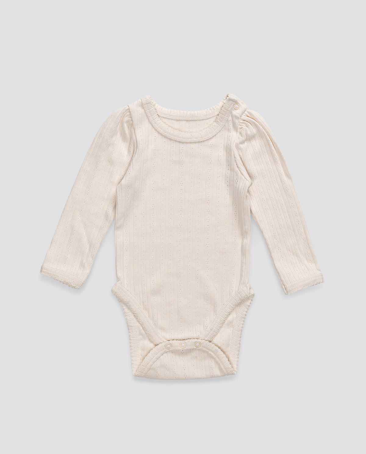 Pointelle Baby Bodysuit - Chantilly