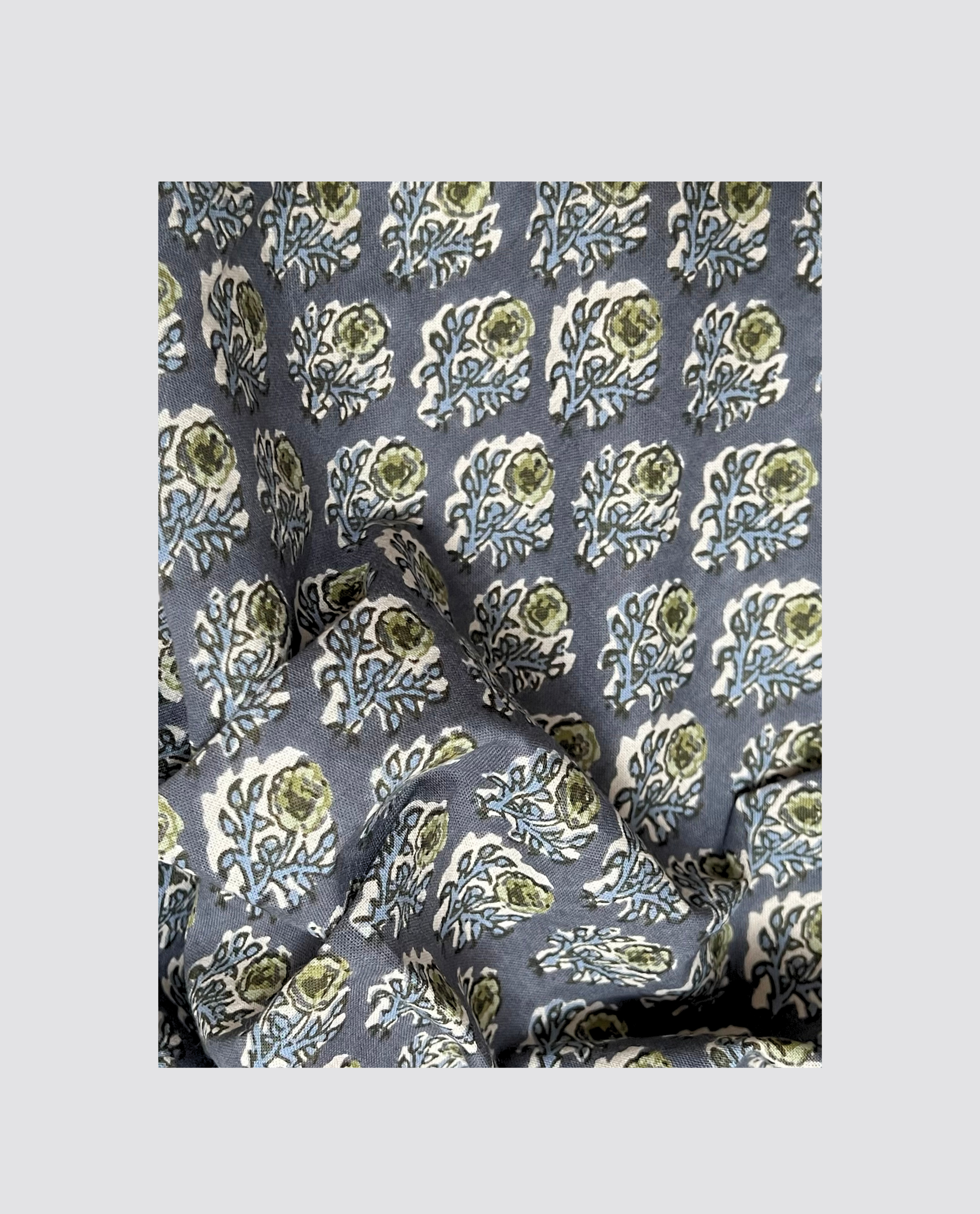 Organic Cotton Dress Making Fabric - Thistle Floral