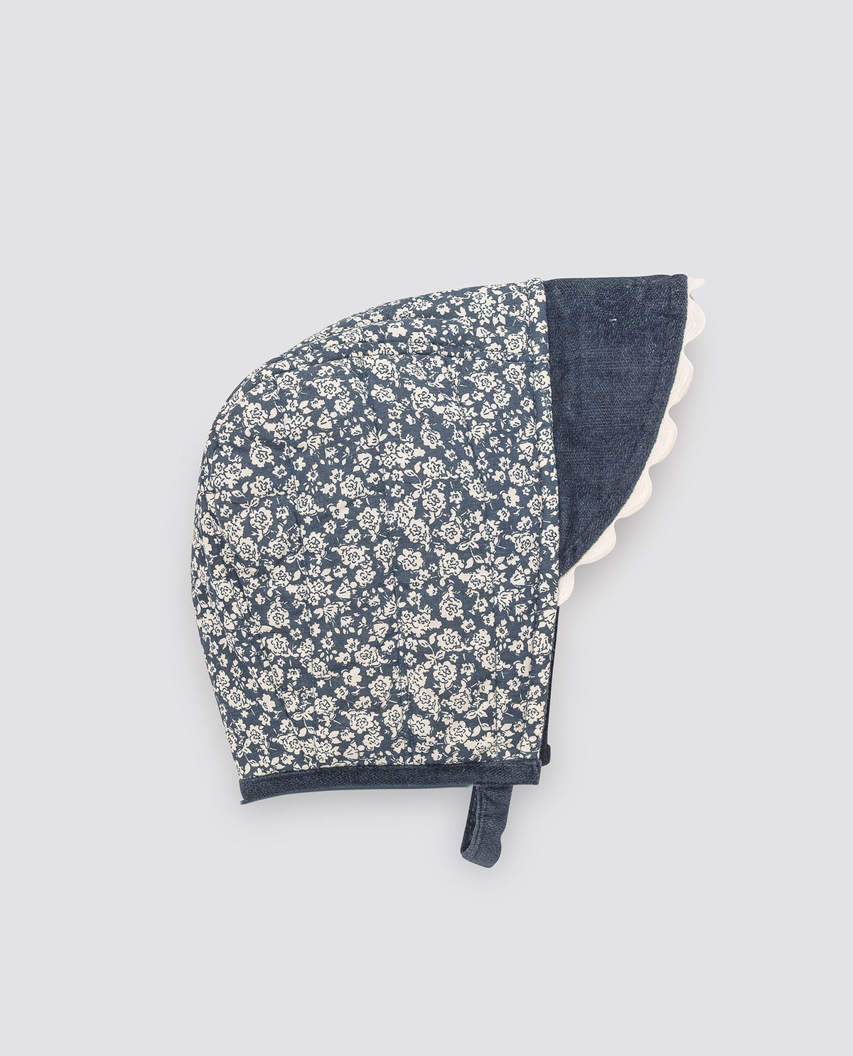 Reversible Bonnet - Midnight Velvet and Barley Floral
