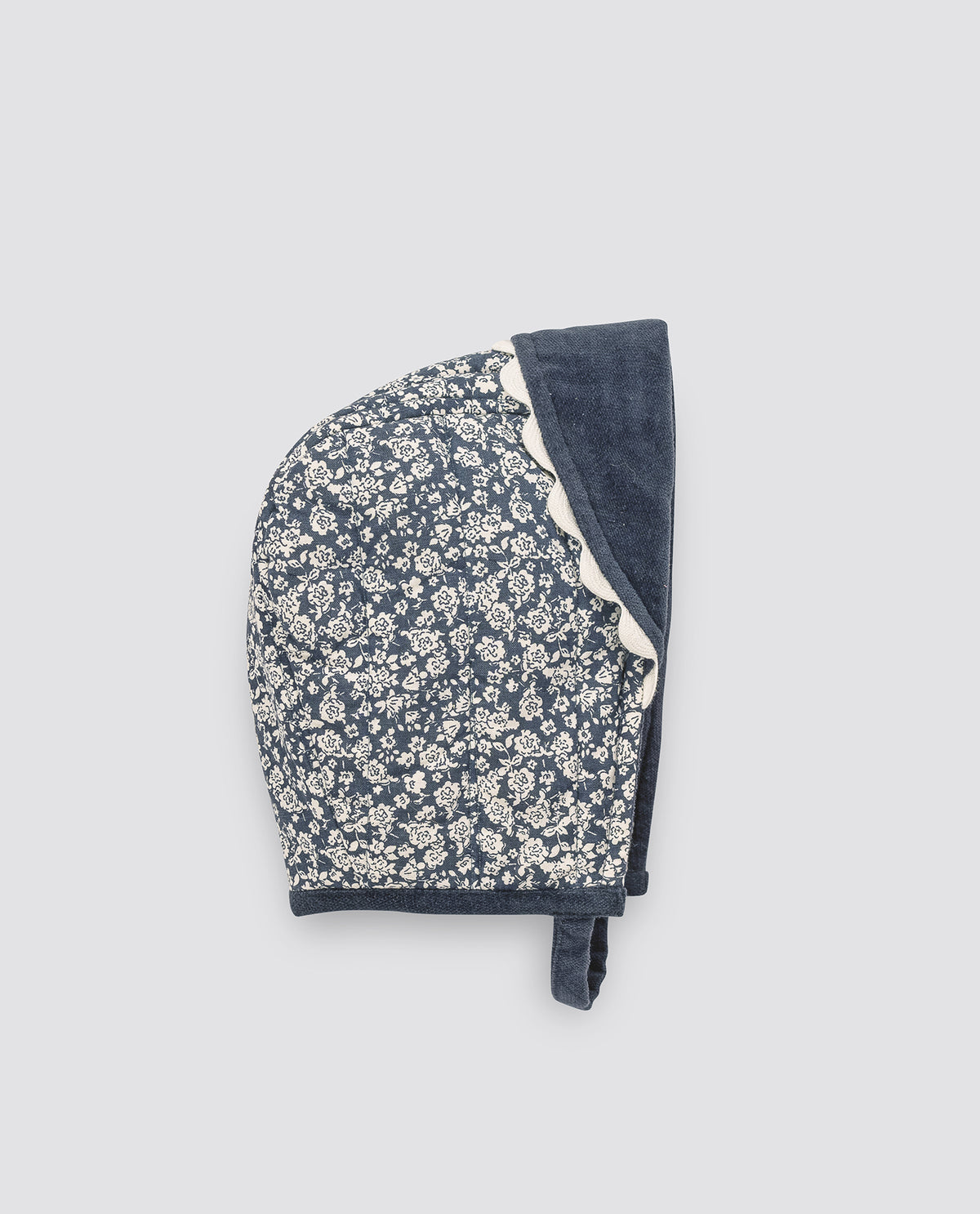 Reversible Bonnet - Midnight Velvet and Barley Floral