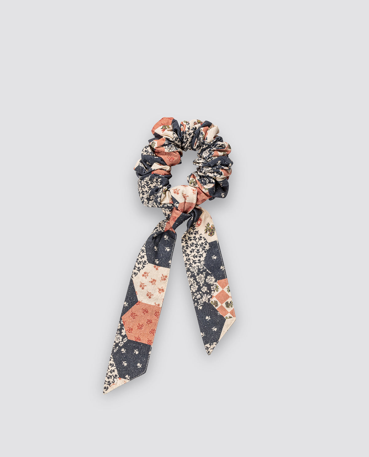 Scrunchie with Bow - Patchwork Floral