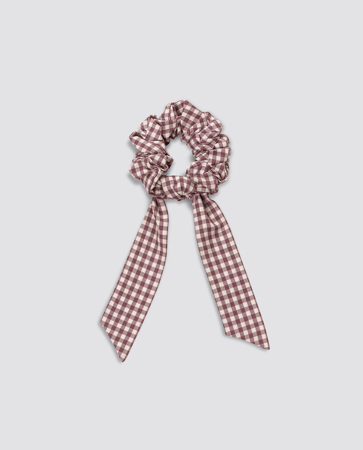 Scrunchie with bow - Sugarplum Check