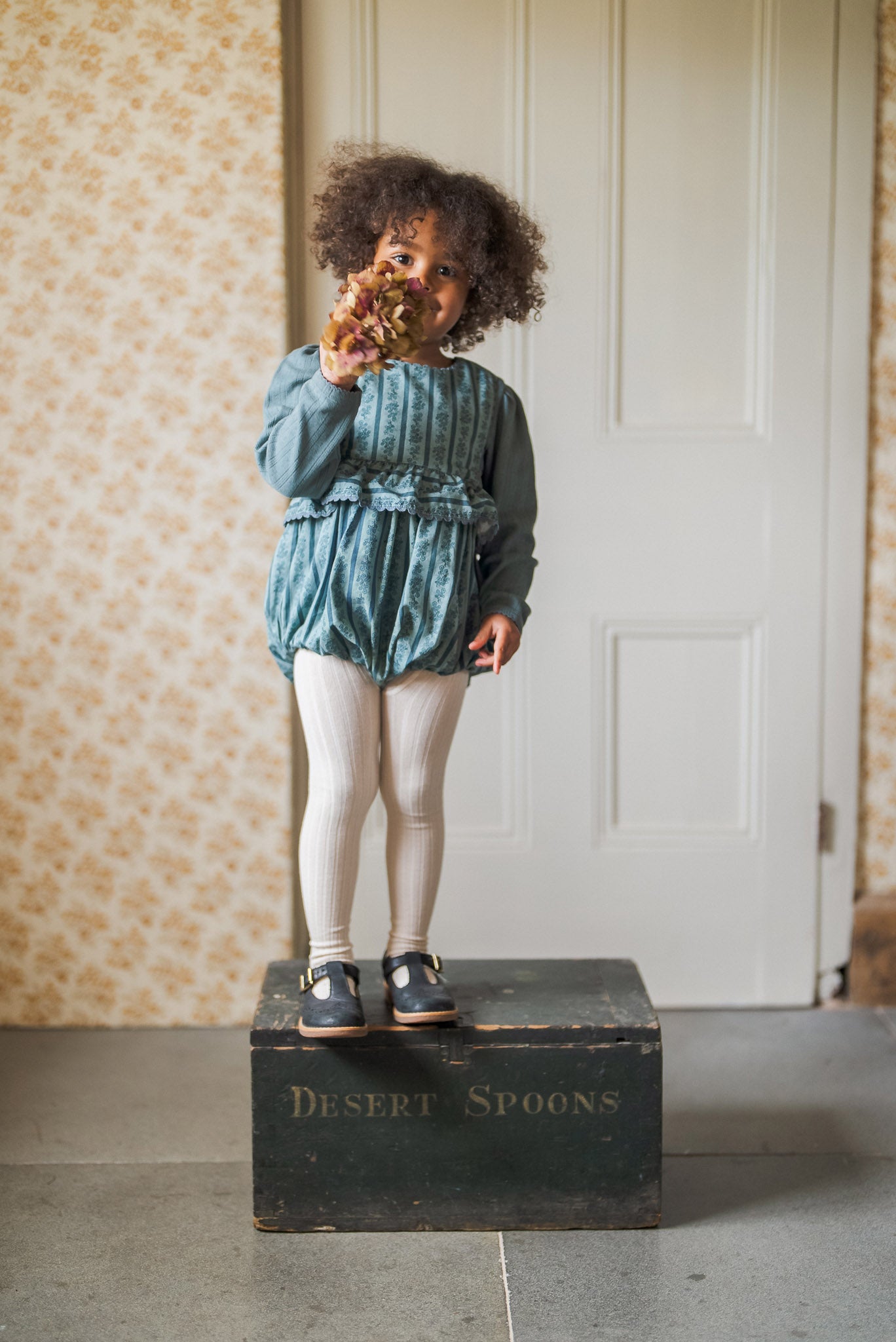 Frilly Bridget Romper - Garland Floral (Seconds)