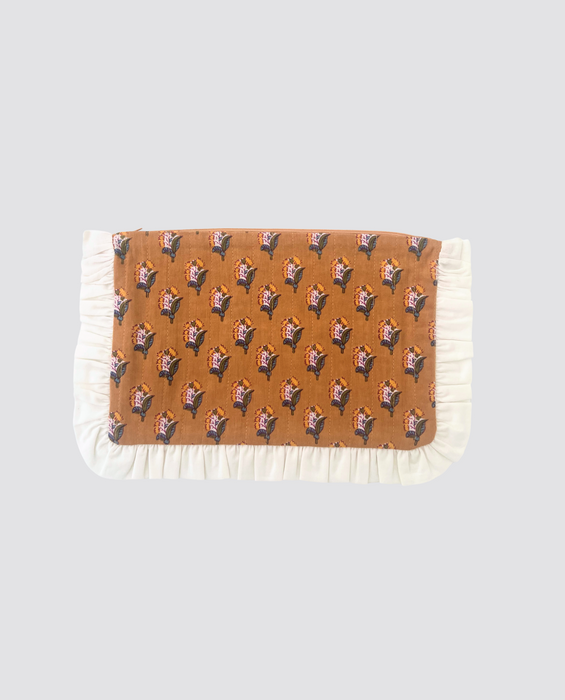 Frilly zip up Bag
