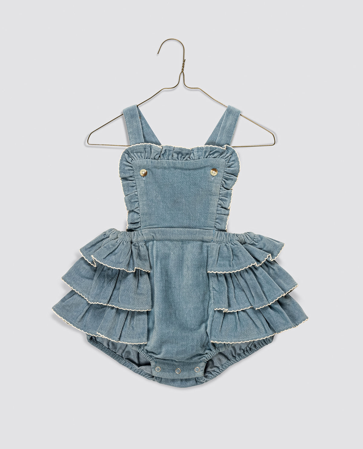 Dhalia romper - Eggshell Velvet