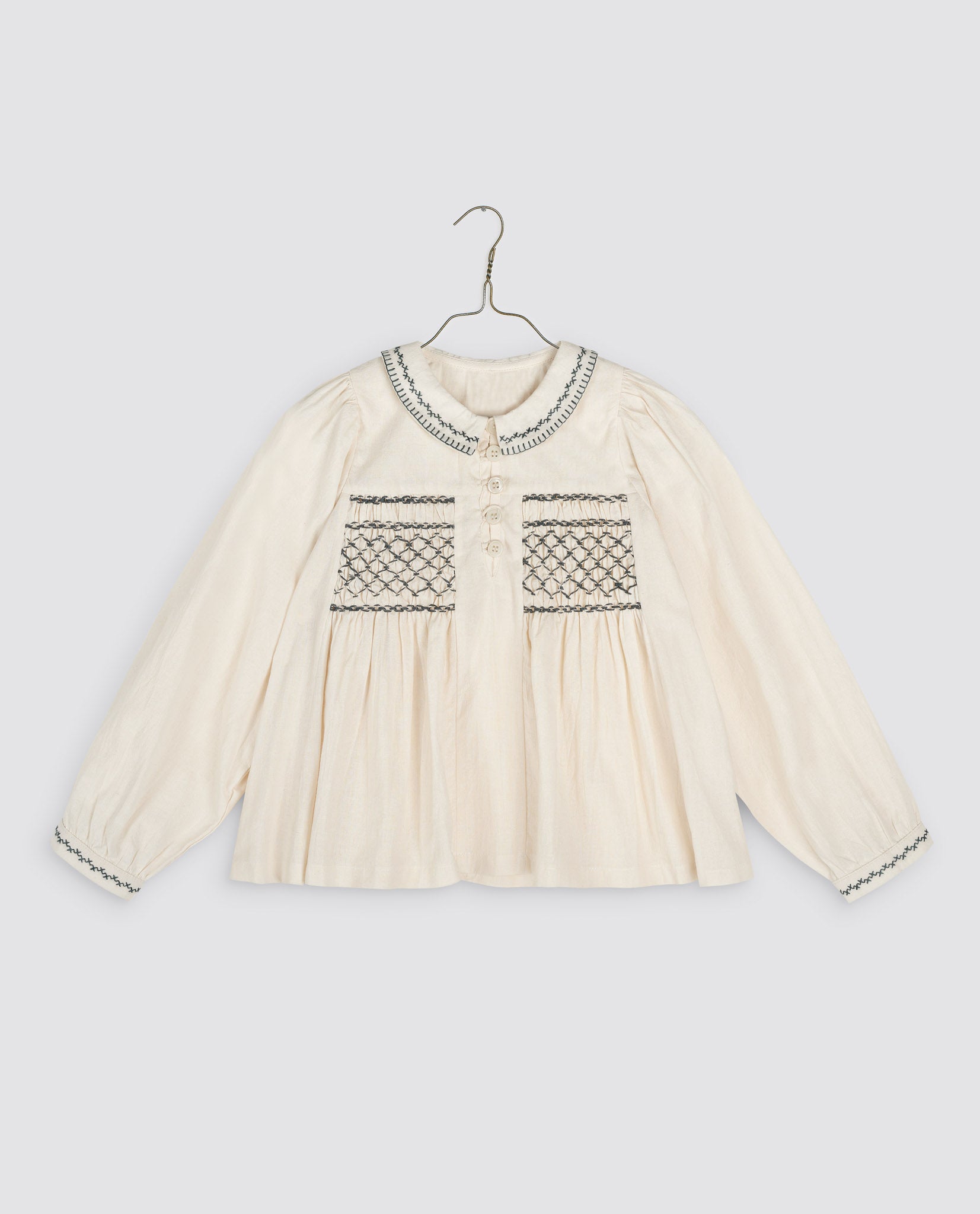 新品】Bonjour Smocked Blouse 4Y