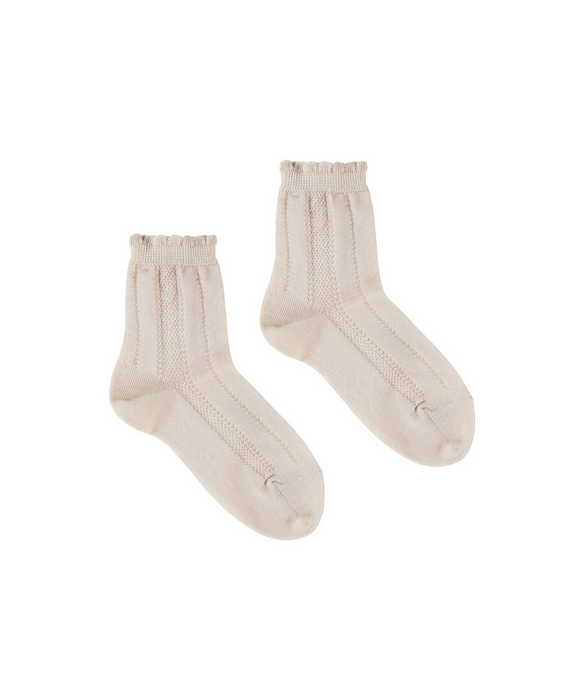 Fancy ankle socks - buttermilk