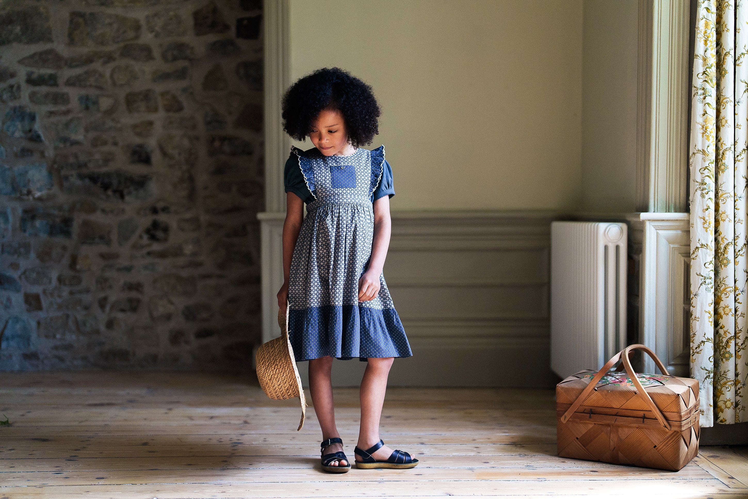 Lily Pinafore Tessera Floral