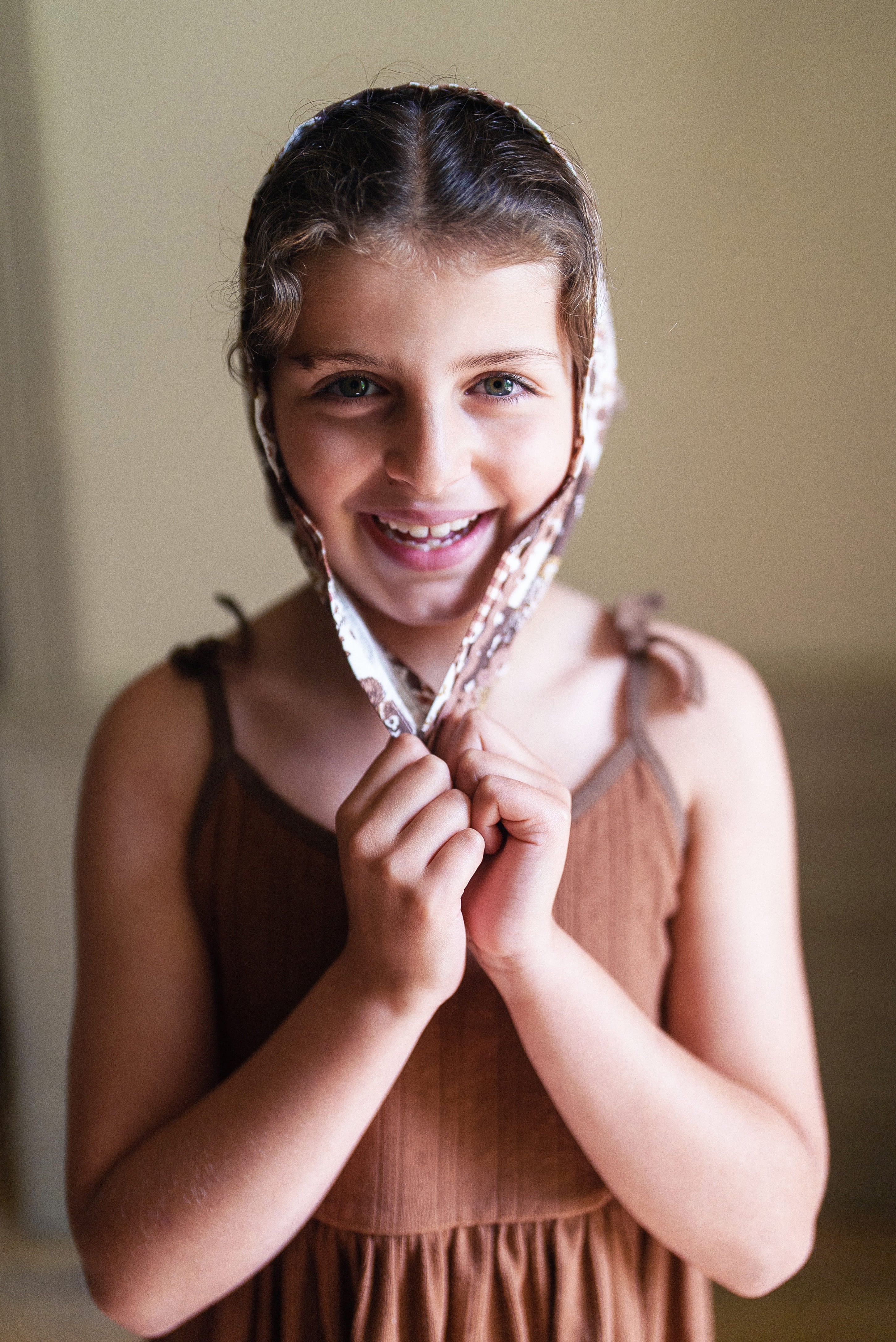 Organic Pointelle Lulu Dress Cinnamon (Seconds)