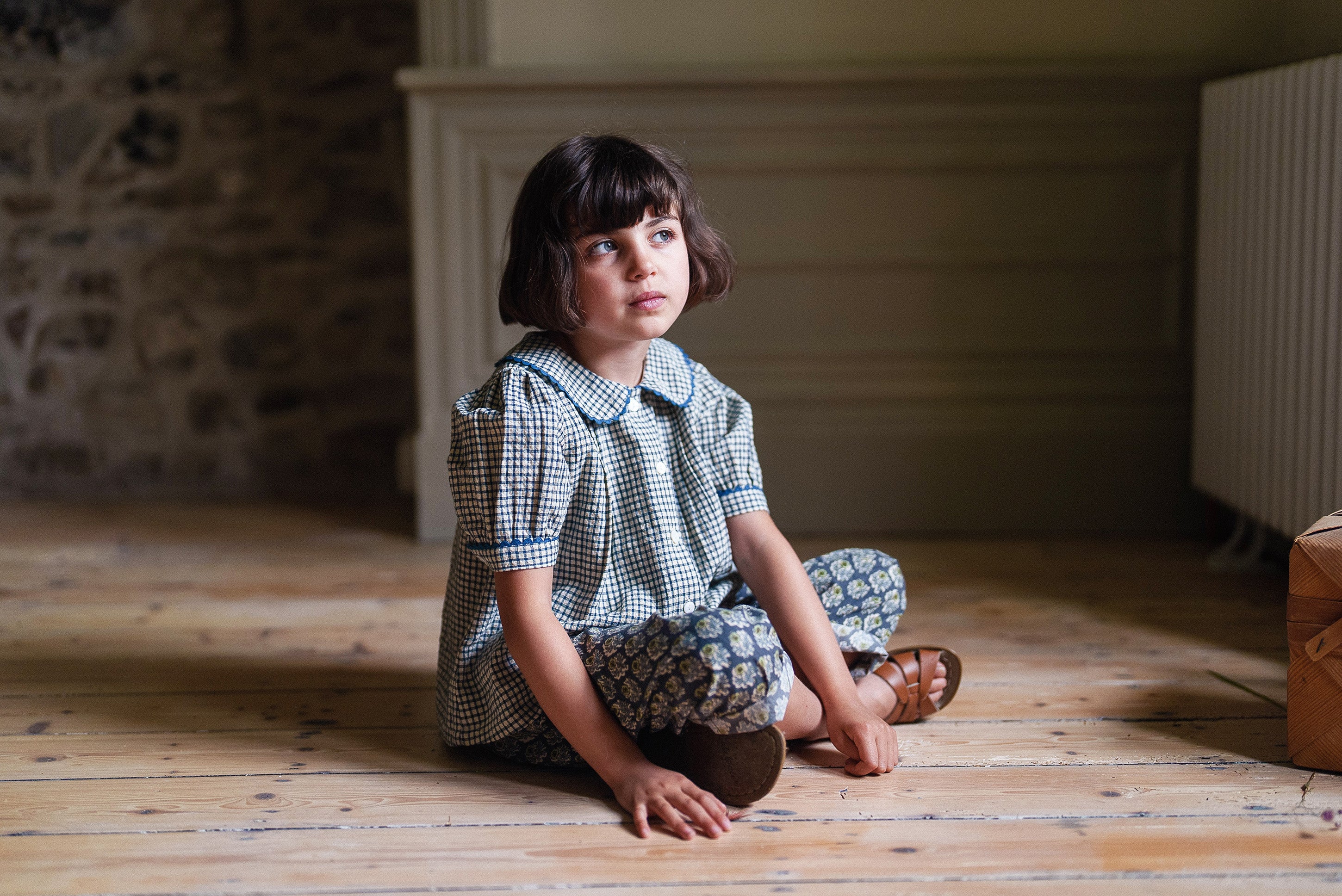 Charlotte Trousers Thistle Floral (Seconds)