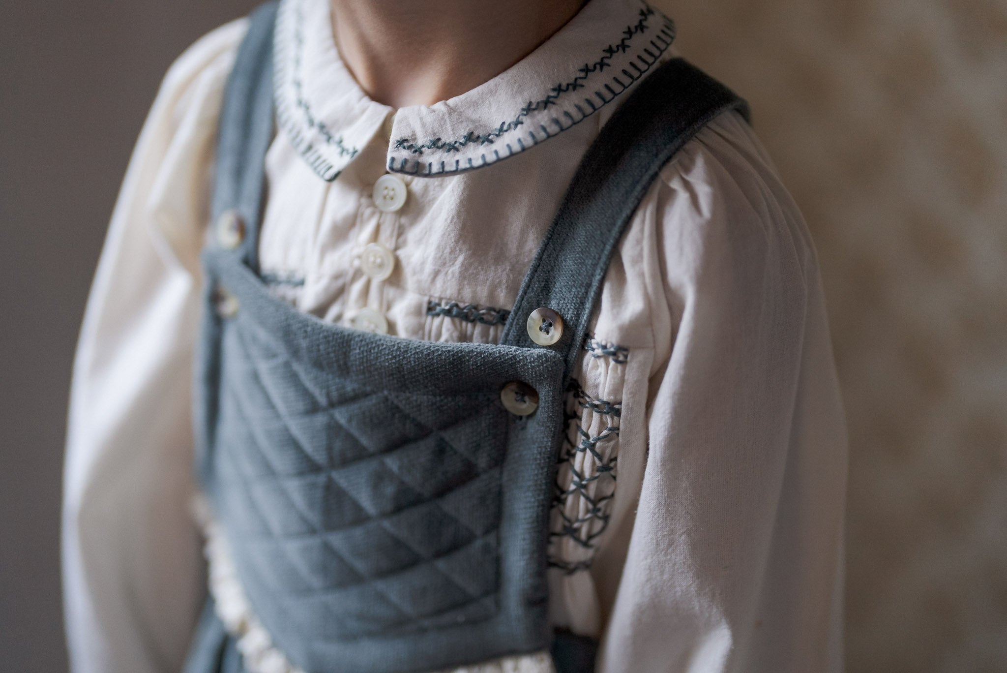 Veronica Dungarees - Teal Blue Velvet (Seconds)