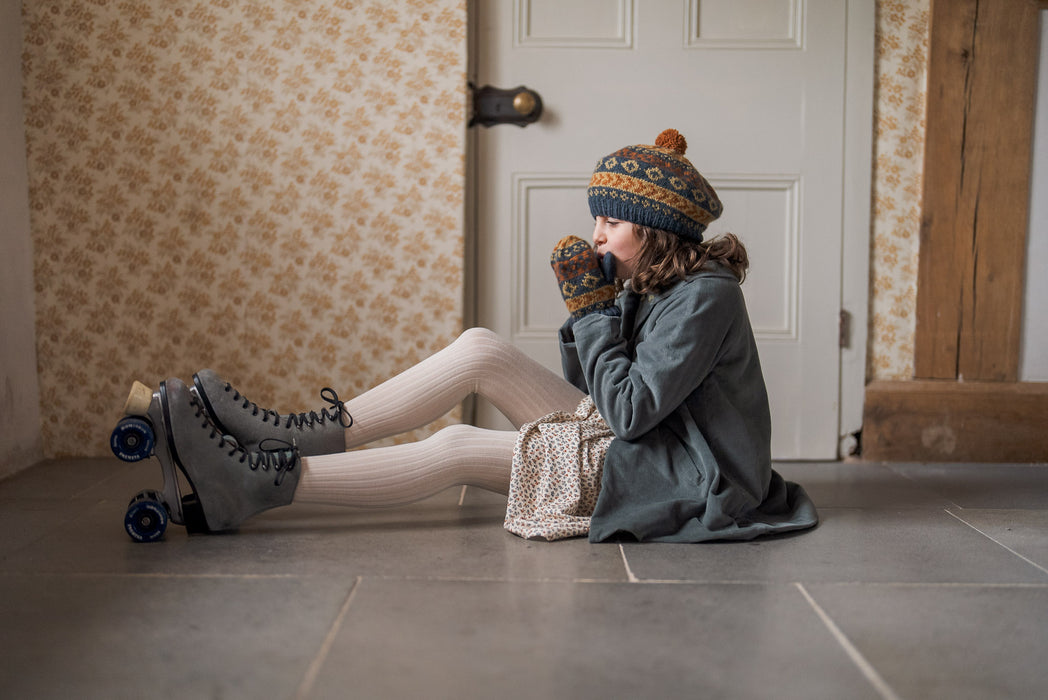 Hand-knitted Mittens - Fairisle Merino