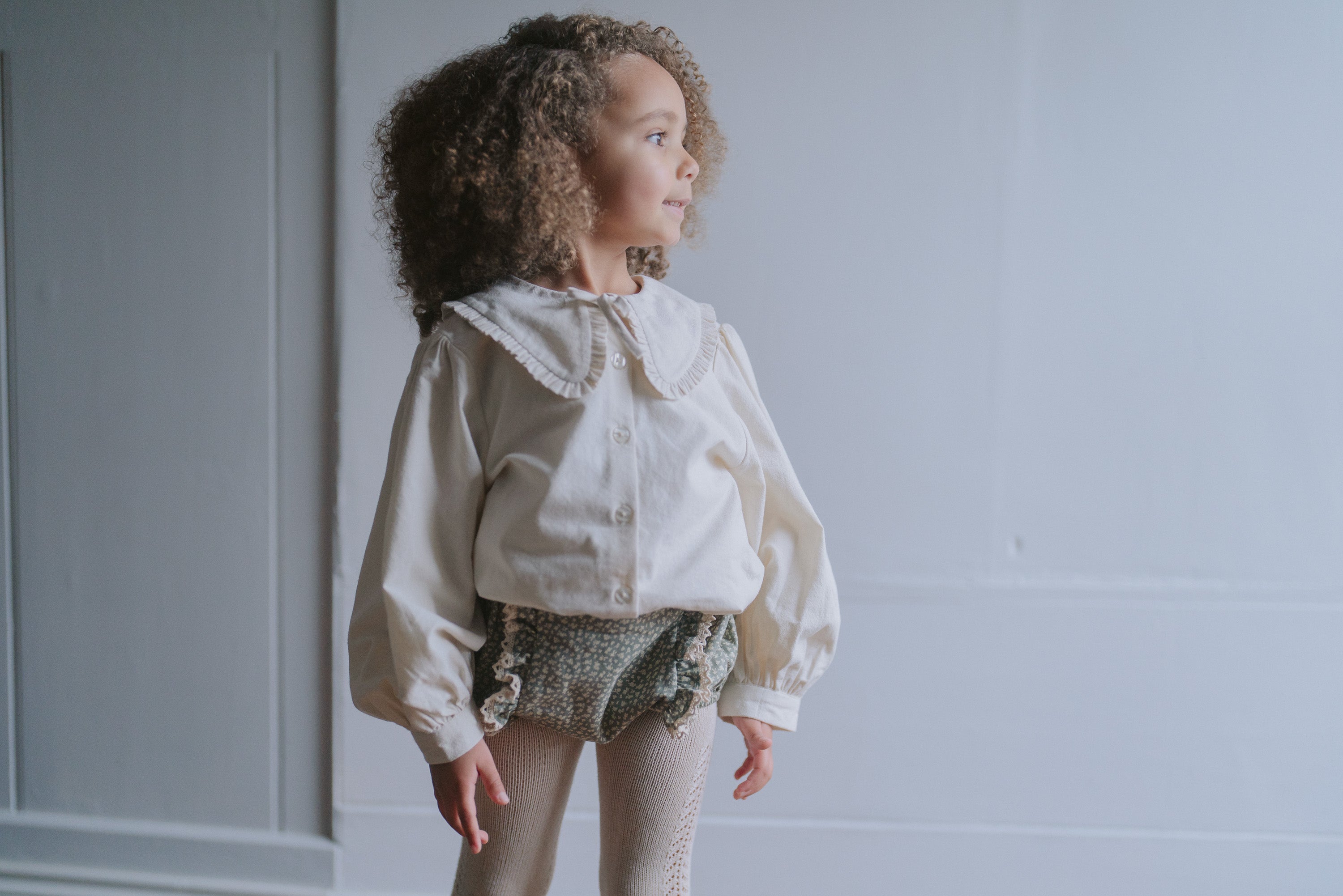 Organic Dorit Bloomers - cowslip floral in beech