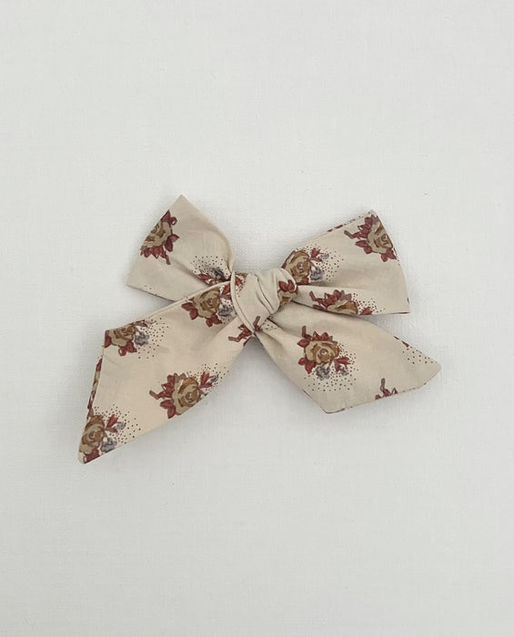 Runaround Retro Hair Bow  - rose floral