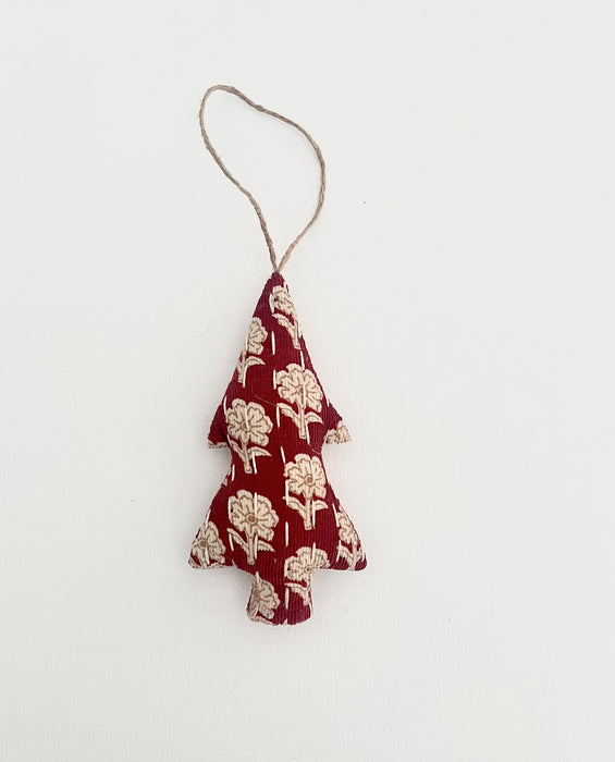 Cotton Kantha Decoration - myrtle berry floral