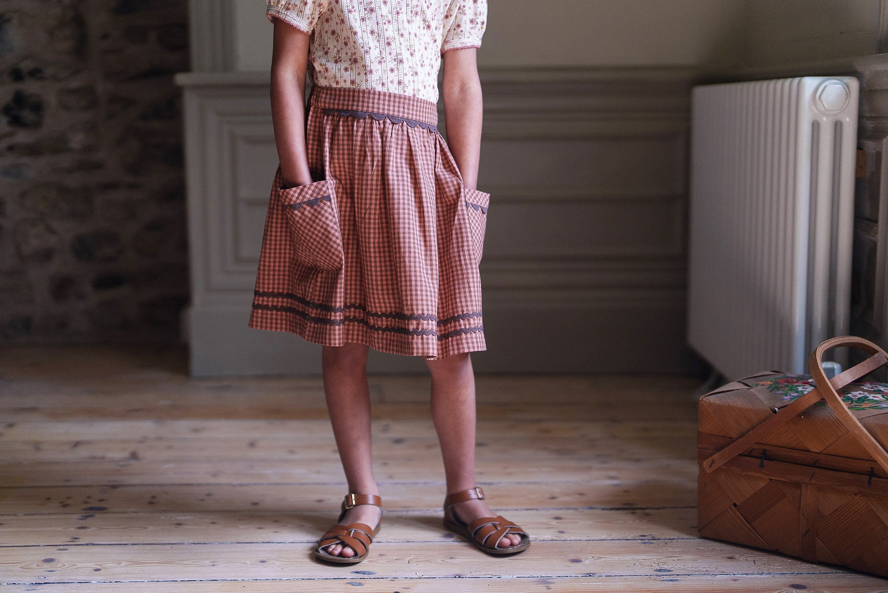 Organic Pointelle T-shirt Bronte Floral