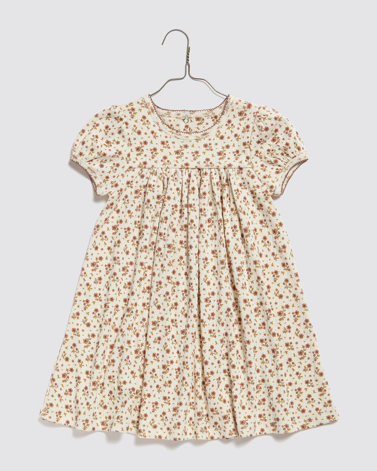 ワンピース little cotton clothes Organic Pointelle Maya Dress Bronte Floral– Little Cotton