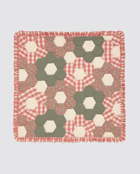 Hexagon patchwork blanket - Summer fabrics