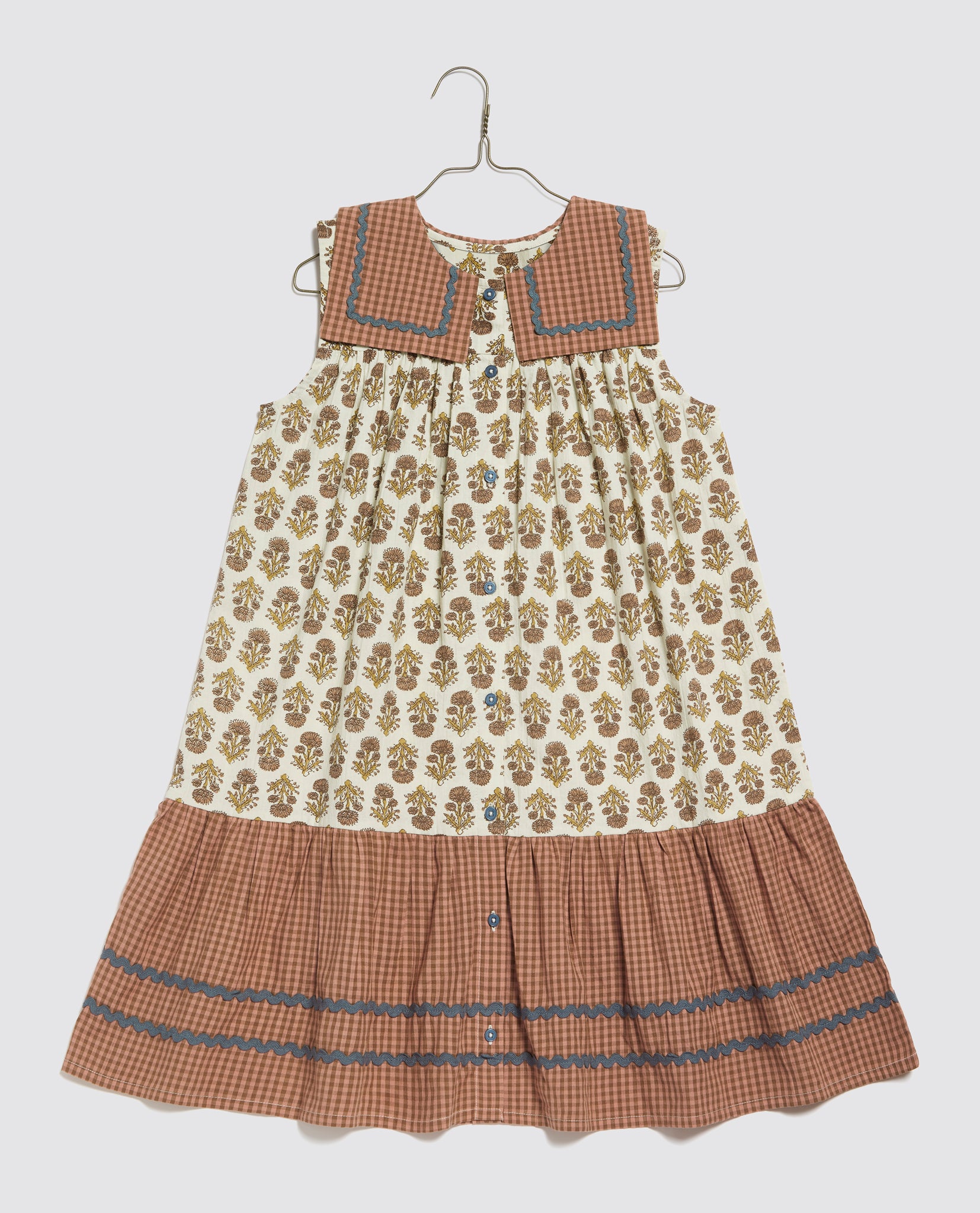 Nola Dress Jaipur Floral in Tea Rose - Last Few
