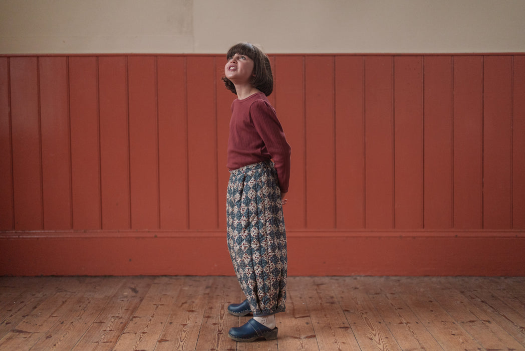 Quilted Jessica Trousers Harlequin Floral
