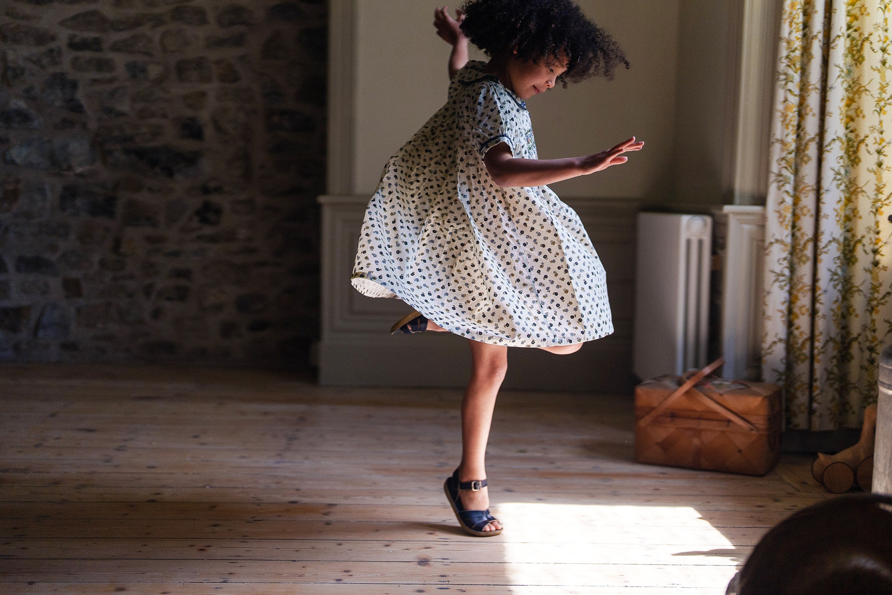 Elizabeth Dress Daisy Floral (Seconds)