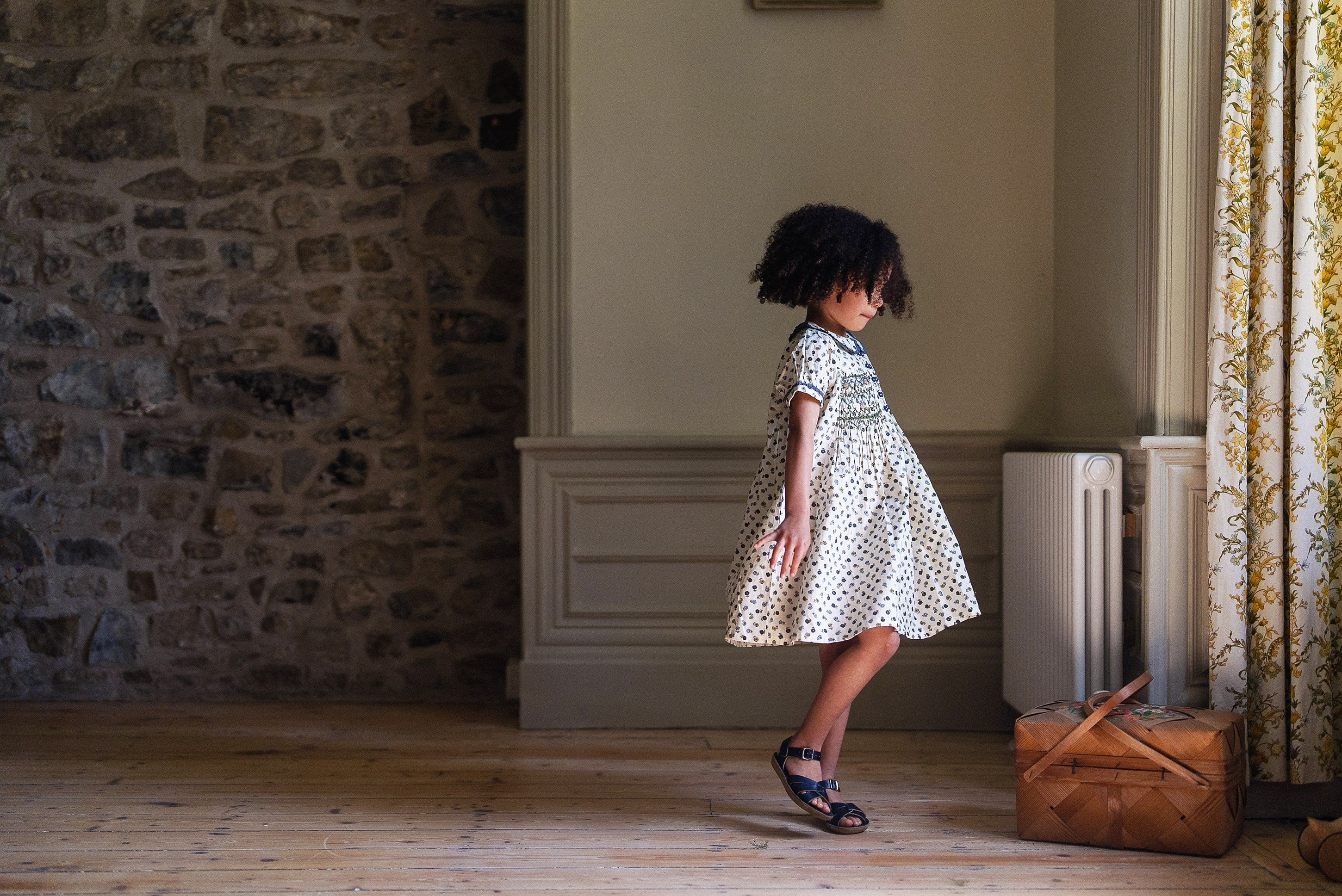 Elizabeth Dress Daisy Floral (Seconds)