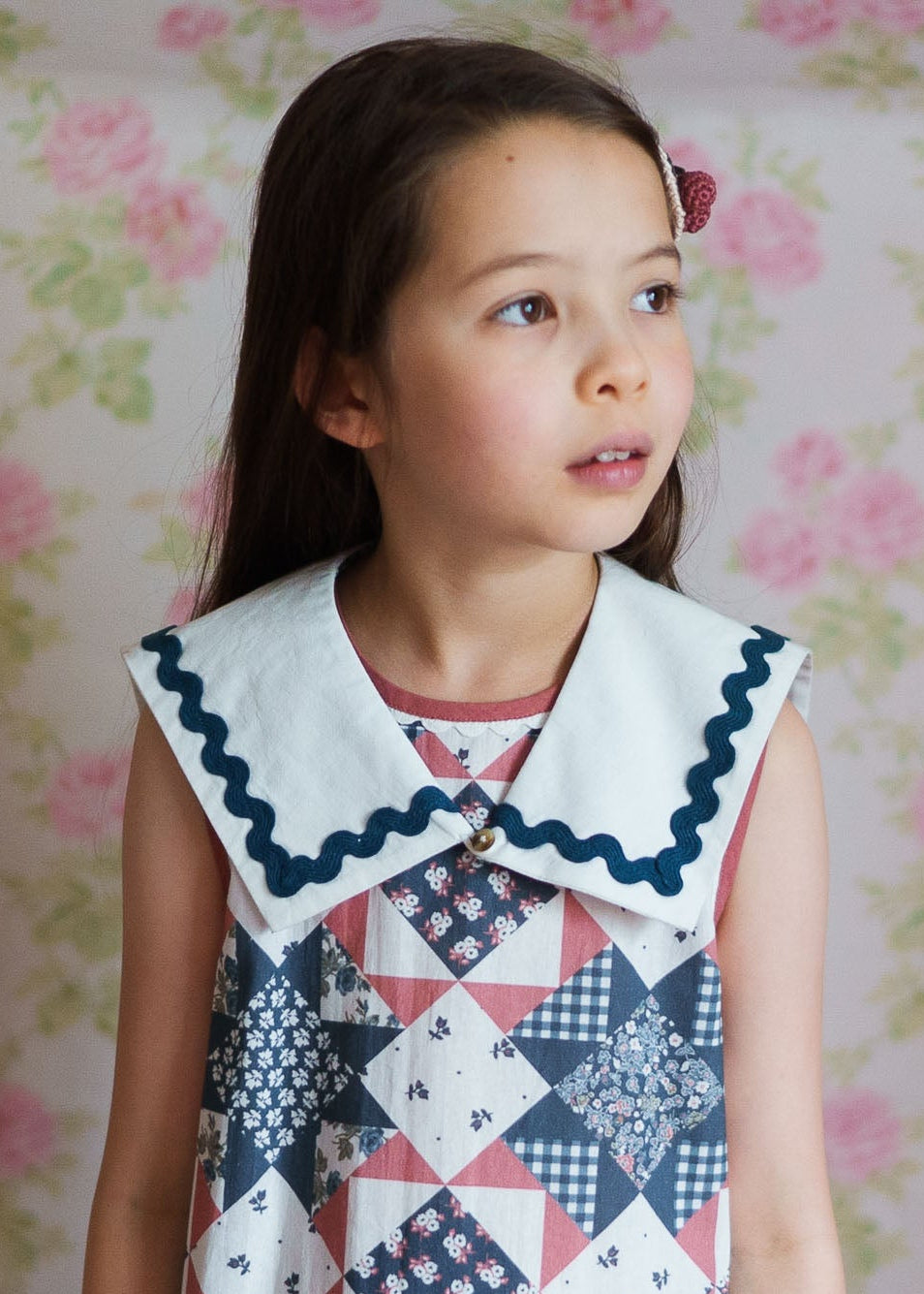 Hannah Dress Patchwork Floral