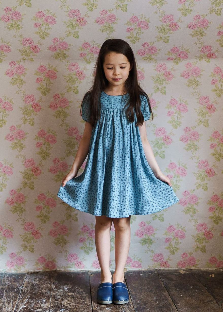 Pointelle Maya Dress in Cowslip Floral