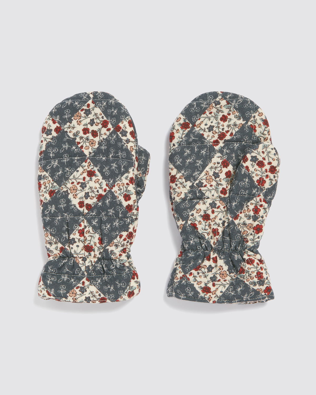 Quilted Mittens - Harlequin Floral