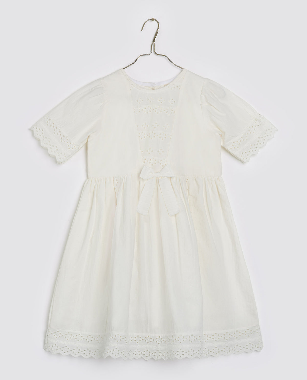 Buy No Nasties Coconut Milk Drop White Organic Cotton Mini Dress For Women