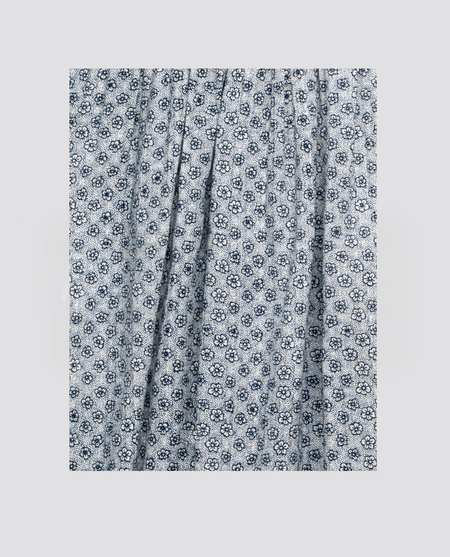 cotton dress fabric Porcelain Floral Block Print Cotton main image 1